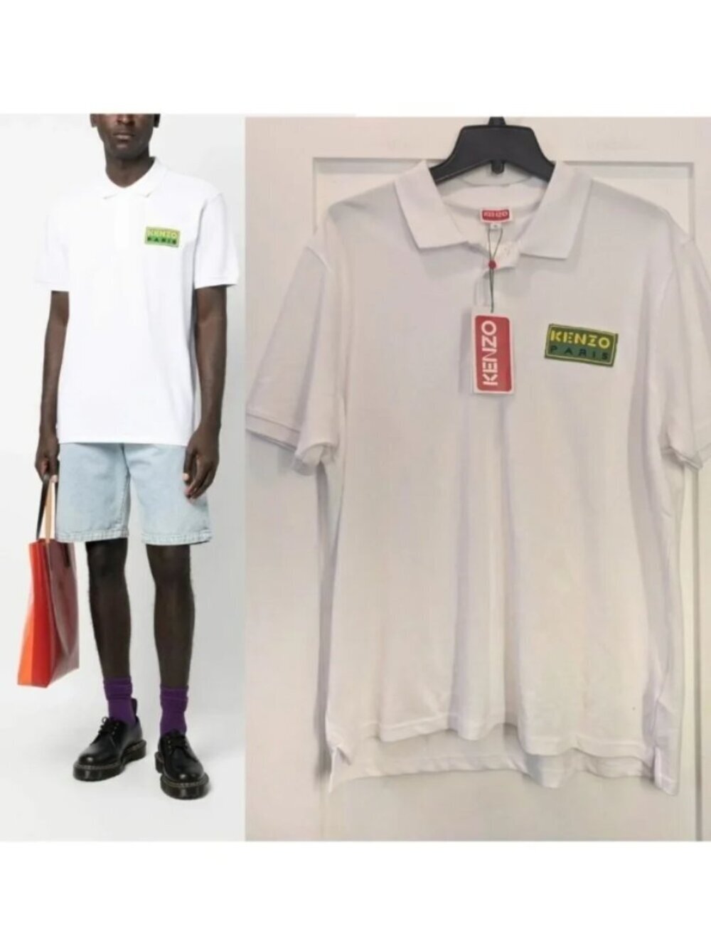 NWT KENZO Paris | Classic Polo Shirt In White